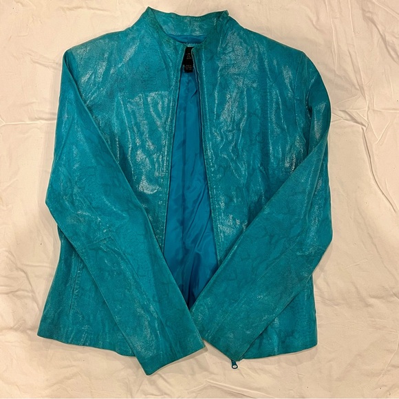 Vintage Express Vibrant Blue Women's Blazer. Size L. Excellent used condition - Picture 9 of 14